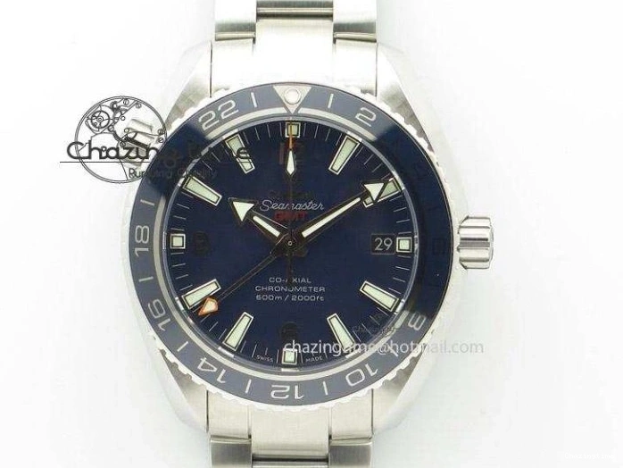 0404 Trendy 2016 Planet Ocean 43.5mm SS V6F Best Edition Black Dial On SS Bracelet A 8210